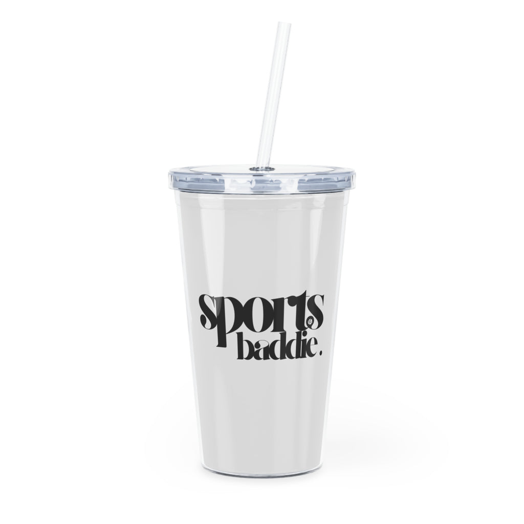 Sports Baddie Tumbler with Straw | Sports Fans | Pretty Girls Love Sports