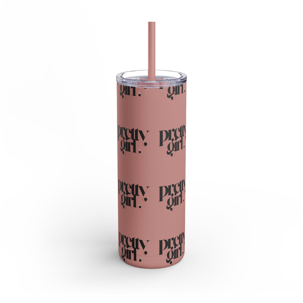 A Pretty Girl Tumbler | Sports Fan |Matte Travel Cup