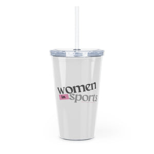 Women in Sports Tumbler with Straw | Sports Fans | Pretty Girls Love Sports