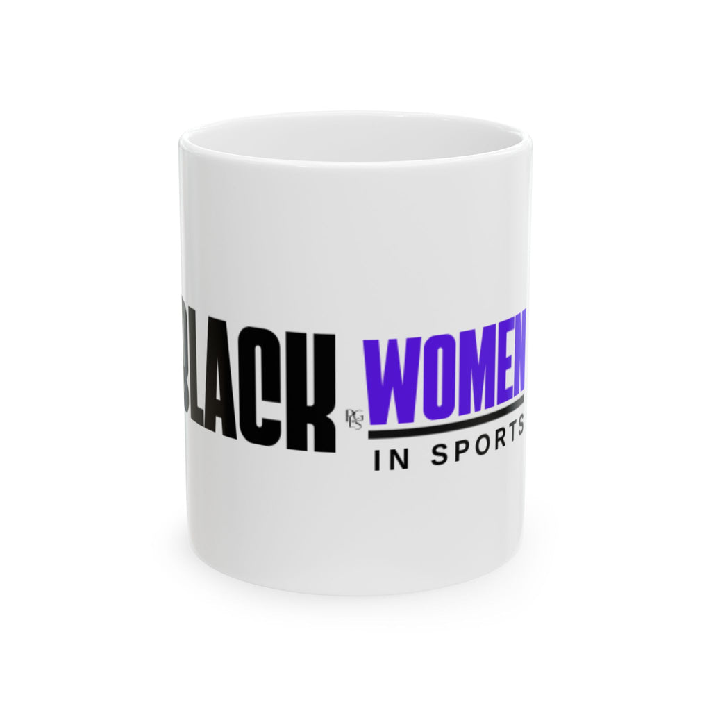 Black Women In Sports Mug, (11oz, 15oz) | Pretty Girls Love Sports