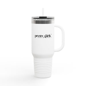 Travel Mug - Pretty Girls Love Sports, Bold, Pretty Design